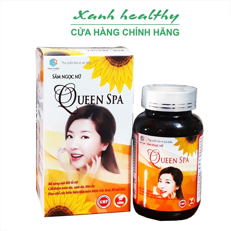 Sâm ngọc nữ QUEEN SPA - Hộp lọ 30 viên