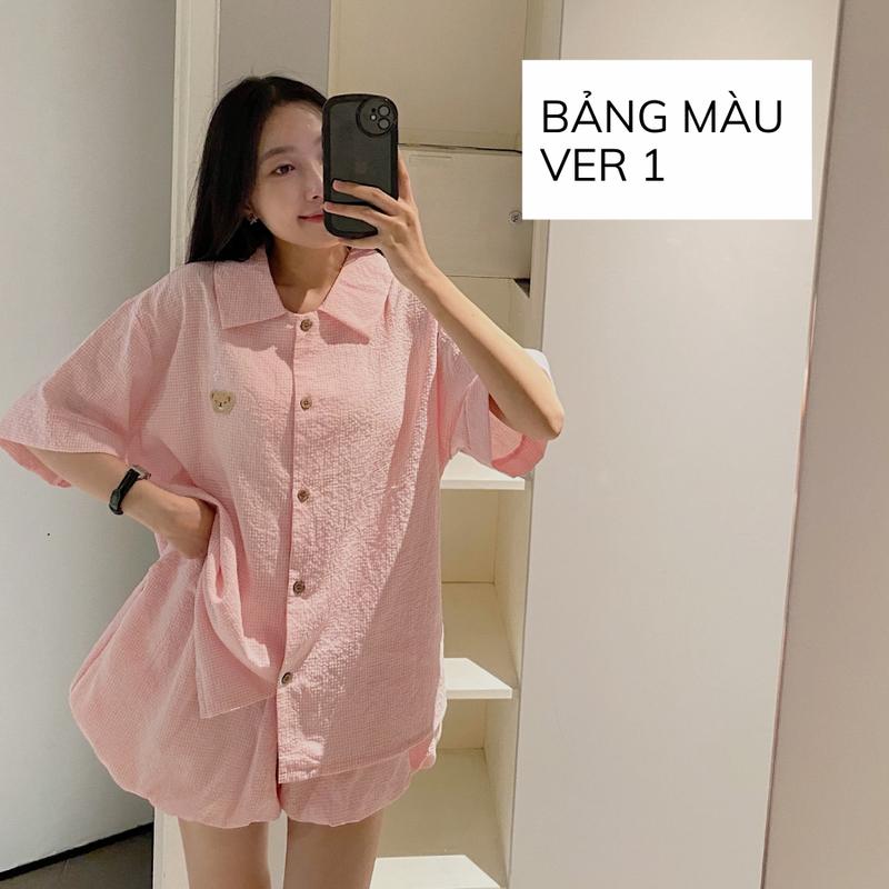 [DEAL LIVE] SET BỘ NGẮN ÁO FORM RỘNG + QUẦN SHORT BÍ LUTOS - 8173 Nữ Women