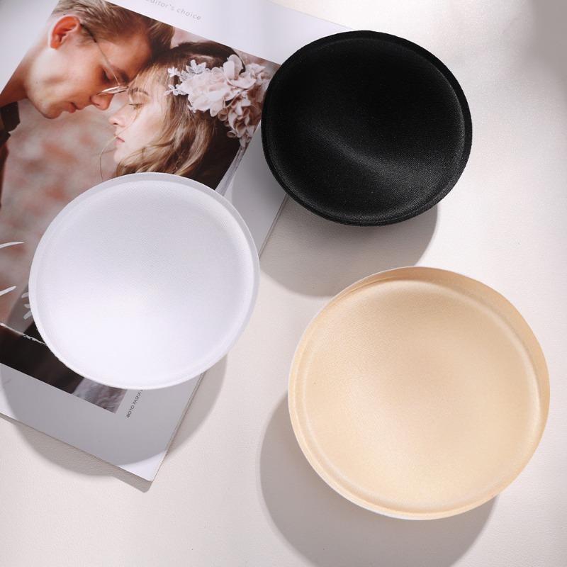 Product Introduction of New 2Pairs Soft Bra Pads Swimsuit Padding Inserts for Women Underwear Removable Washable Sponge Round Pad 13