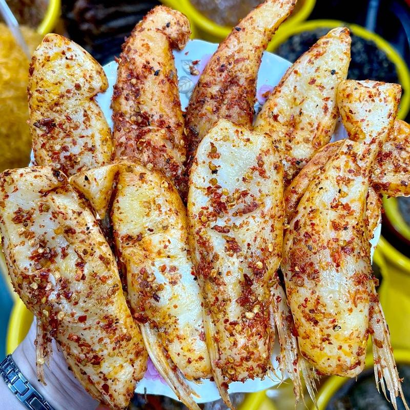 ỨC MỠ KHÔ CÁ DỨA TRÒN VỊ SIU CAY Food