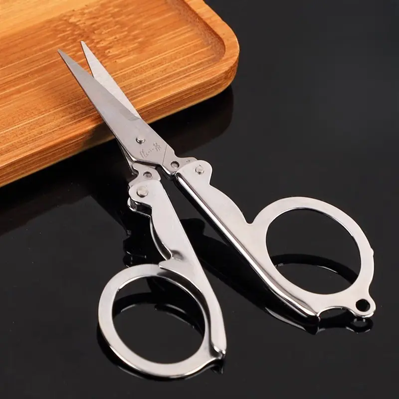 Kéo Mini Gấp Gọn, Kéo Cắt Tỉa Lông Mũi Kéo Cắt Chỉ May - Kéo Bé Bỏ Túi Đa Năng 1
