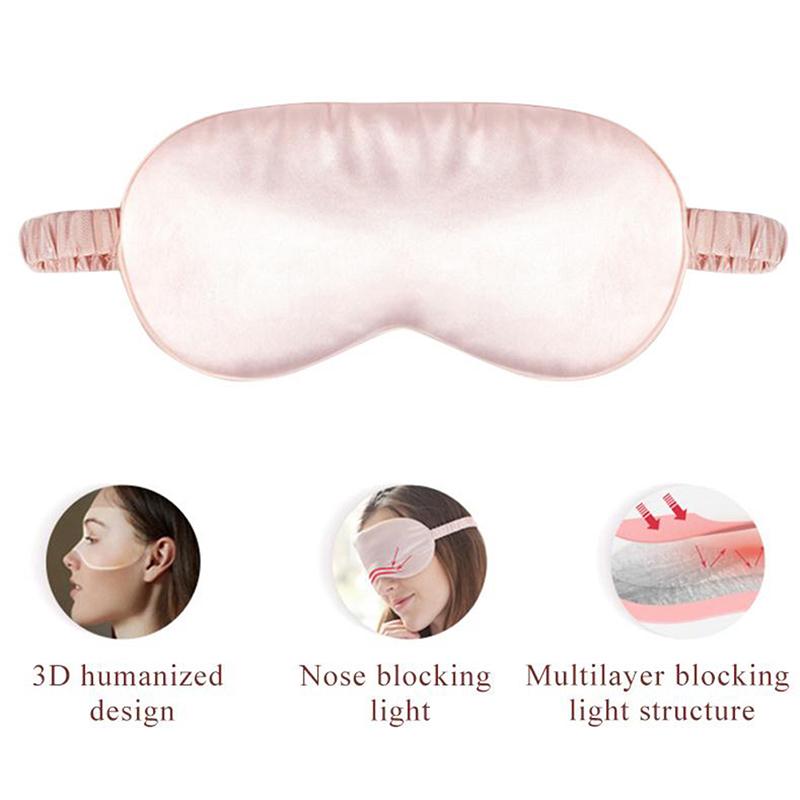 Product Introduction of Double-Side Pure Silk EyeShade Sleeping Eye Cover Eyepatch Health Sleep Shading 31