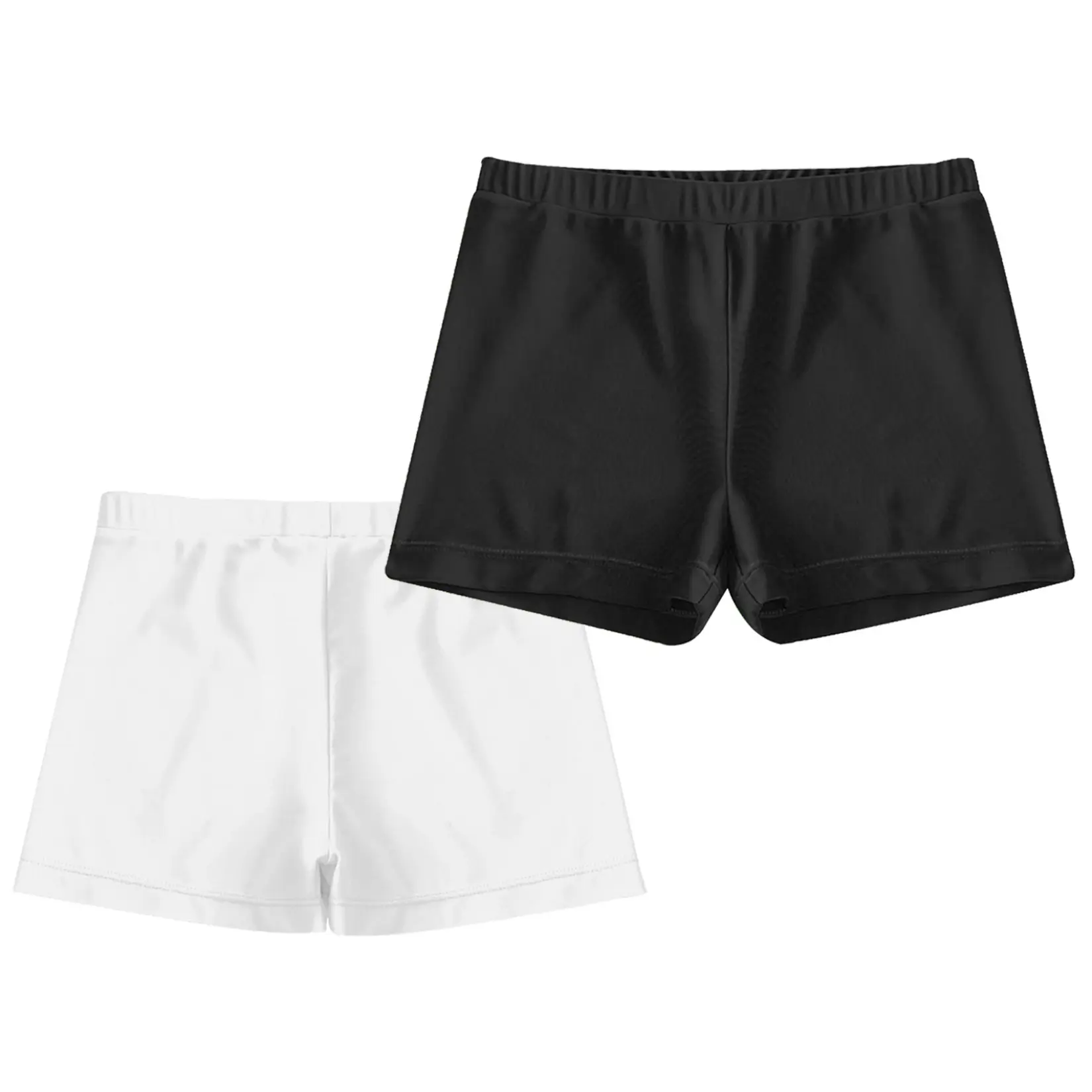 Lejafay Girls' Athletic Shorts Running Active Workout Sports Elastic Waist Shorts Dance Bottoms
