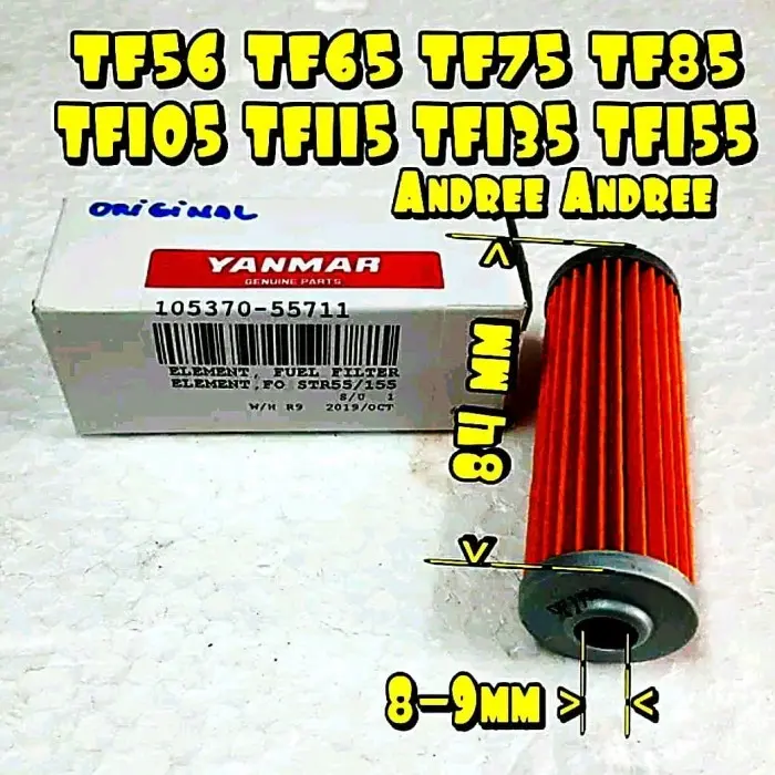 TF65 TF85 TF105 TF155 Element Fuel Oil Strainer Filter Solar Original
