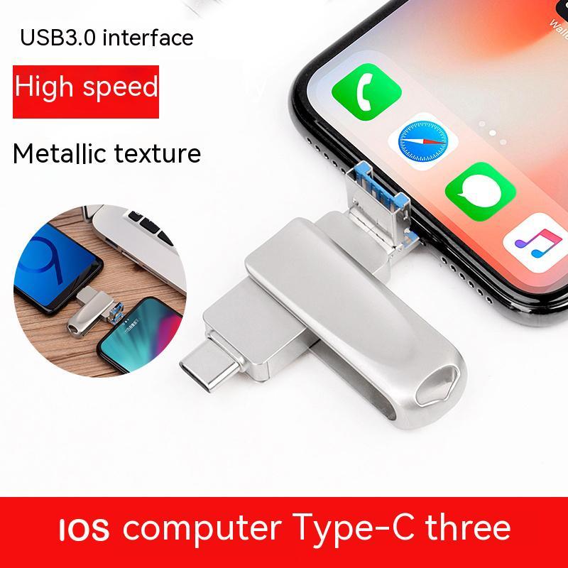 Product Introduction of 3 in 1 Flash Drive, USB 3.0 Memory Storage, High Speed USB Flash Drive for iPhone iPad Android Smart Phones PC Laptops 2