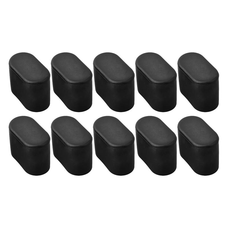 10Pcs Chair Leg Cap Rubber Chair Leg Cap Oval Covers Furniture Table Feet Floor Protectors Stool Furniture Foot Covers 7