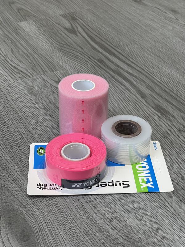 Quấn cán Yonex 3in1 hàng Nội Địa Trung kèm phụ kiện 1 cuốn cốt vợt cầu lông + 1 cuộn PE chống thấm giá rẻ cho anh em lông thủ!