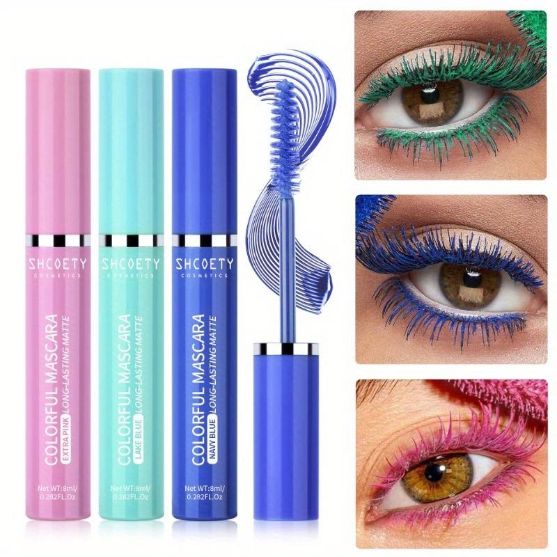 COD Waterproof Black Purple Mascara Long Lasting Eyelashes Lengthening ...