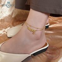 Gambar HIWANGO Gelang Kaki Wanita Gaya Baru Yang Tidak Pudar Seksi - Emas, 20+5cm dari HIWANGO Kab. Gresik 3 Tokopedia