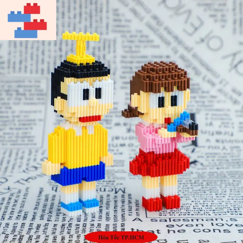 Mô hình Đồ chơi Lắp ráp DOREMON,Doremi,NOBITA,Xuka,Chaien,Xeko,Chaiko. Bộ đồ chơi lắp ráp Doremon và những người bạn. 6