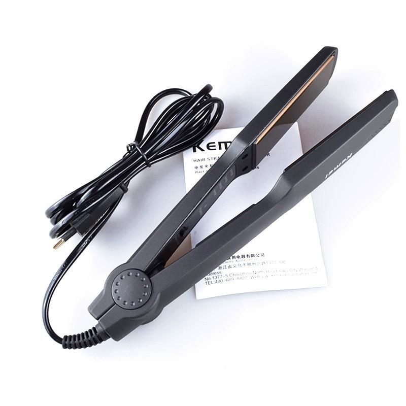 Máy Là Tóc Duỗi Tóc 4 Mức Nhiệt Kemei KM329 - Dụng Cụ Uốn Tóc Tạo Kiểu Đa Năng Tại Nhà Ép Là Thẳng, Uốn Cụp, Xoăn Lọn Máy Uốn Tóc 1