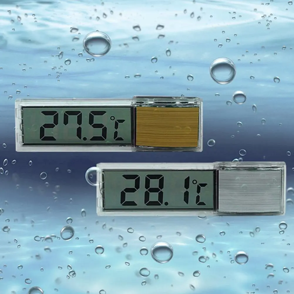 Aquarium Thermometer Multi-functional Fish Tank LCD Digital Thermometer Measurement Electronic F0M0