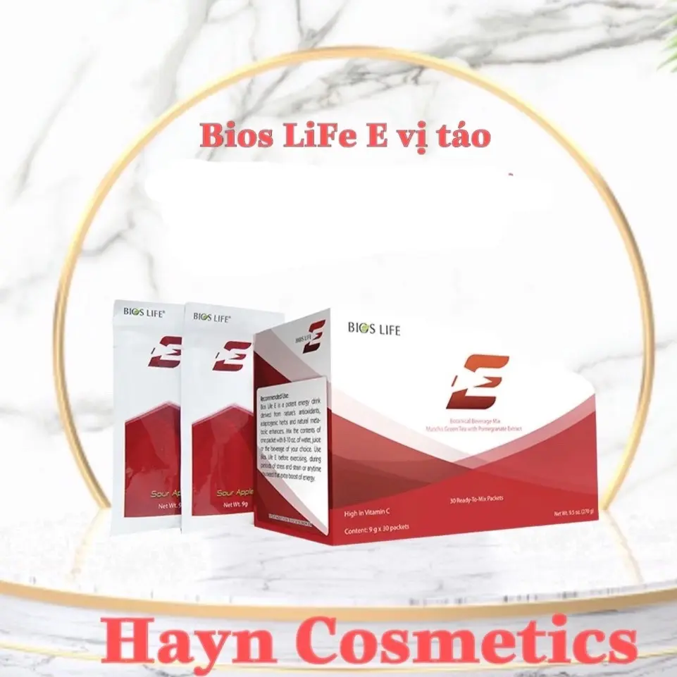 Bios Life E Uni vị táo hỗ trợ tăng năng lượng