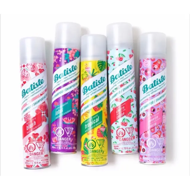 Dầu Gội Khô Batiste Dry Shampoo 200ml - Tóc Bồng Bềnh Bóng Mượt Tức Khắc - Betty Cosmetic