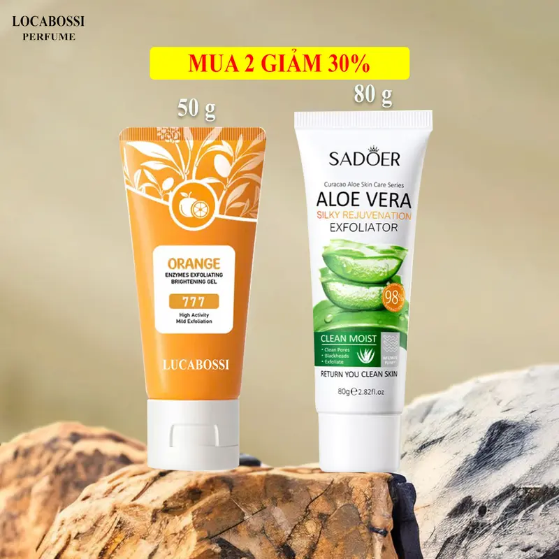 [MUA 2 GIẢM 30%] Tẩy Tế Bào Chết Da Mặt Cho Học Sinh Sinh Viên Nam Nữ Skincare Làm Sạch Da Nhẹ Nhàng Gel Exfoliator 2