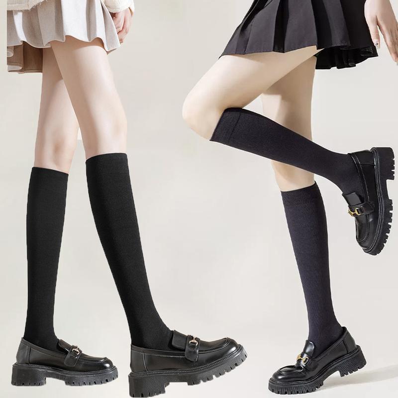 Tất vớ nữ cao cổ dài dưới gối, loại dày dặn 83% cotton cực thoáng mát dài 38cm Voan Women Voi Phù hợp làm phụ kiện thời trang mix đồ phong cách cá tính, chơi thể thao ( pickleball, tennis, golf, bóng chuyền ... )