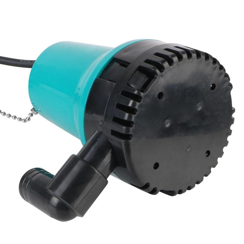 12V/24V Submersible Pump, 4600RPM 50W Portable Bottom Suction Pump with Accessories, Multifunctional Water Pump for Home, Farm, Outdoor 4