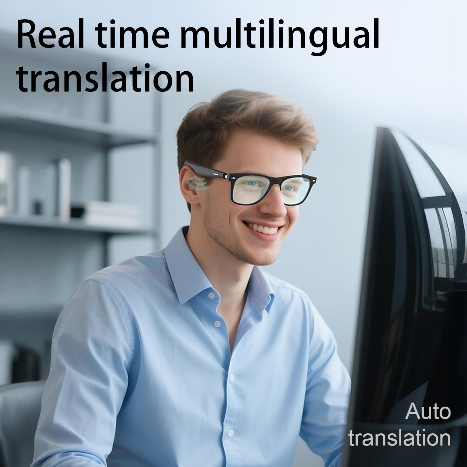 2025 Smart Glasses  AI Translation Camera Control Bluetooth Call Headphones Fashionable Sunglasses Intelligent Men Women Gifts - Image 3