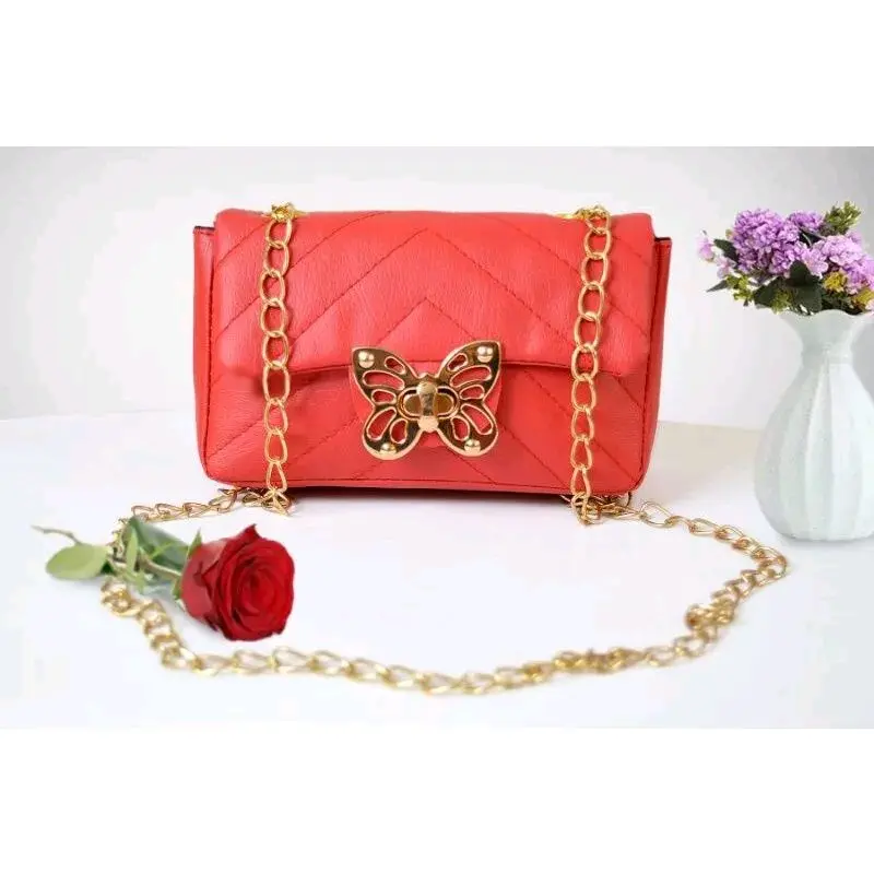 Tas Selempang Bahu Handbag Wanita Olaf Butterfly Kulit Sintetis Premium