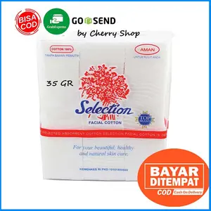 Kapas Wajah Selection 35gr / Selection Facial Cotton Pembersih Toner Cherry Shop | Kapas Wajah Lembut
