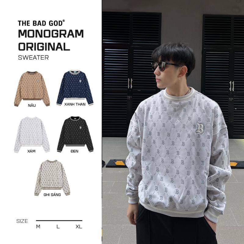 Áo sweater dài tay The Bad God Monogram Original - Menswear Bear Tay Dài