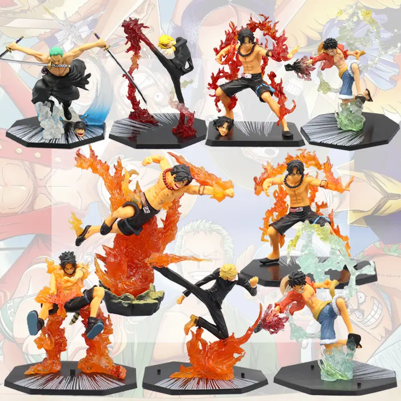 Pajangan action figure anime one piece luffy zoro sanji ace Toy 0