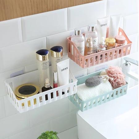 Kệ để đồ dán tường đa năng nhà bếp nhà tắm chất liệu bền bỉ chống nước dễ dàng lắp đặt 5