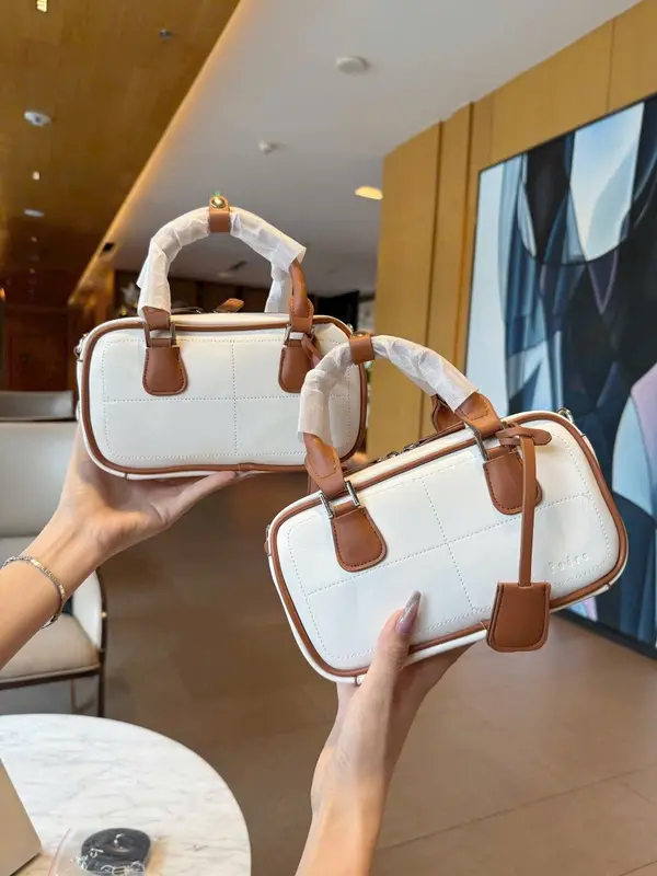 Túi Xách Nữ Dáng Trống Size 22cm Cao Cấp Da Mềm , Túi Có Dây Đeo Chéo Kèm Chamr 5