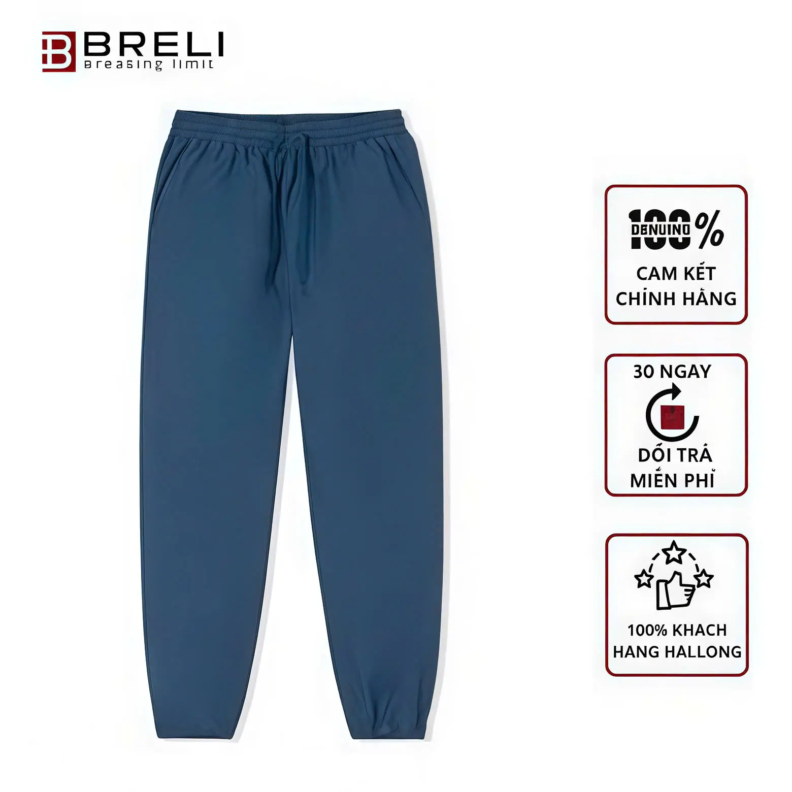 BRELI - Quần gió nam Breli - BQG2138-LNV Menswear Nhung