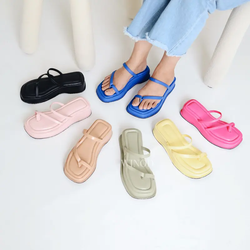 WINOD Zoe Sandal Selop Wanita Model Flat Slip On Hangout Daily