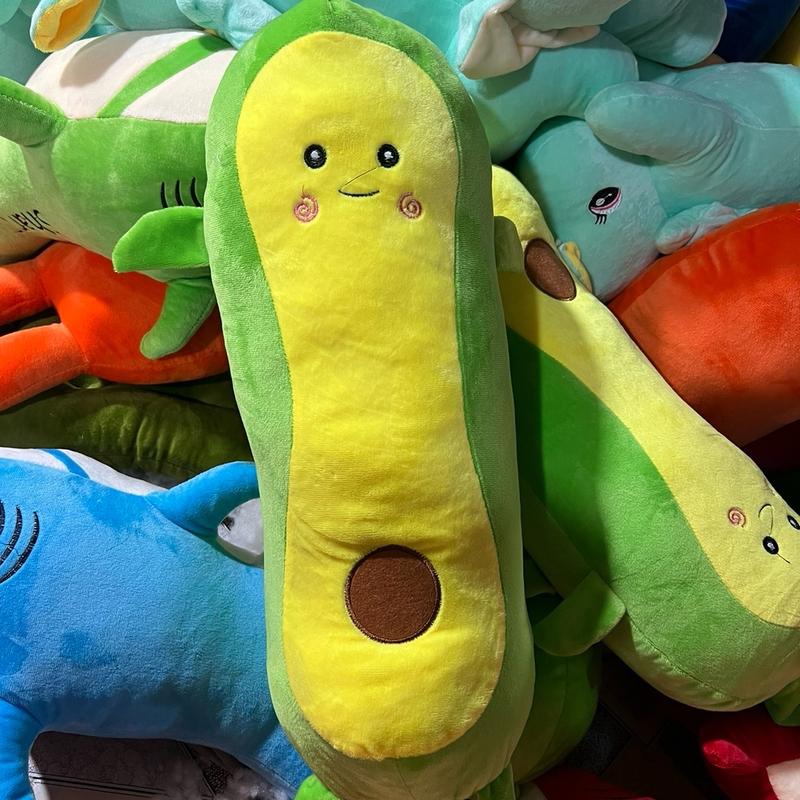  Gối ôm trái bơ 50cm thú nhồi bông   màu xanh   