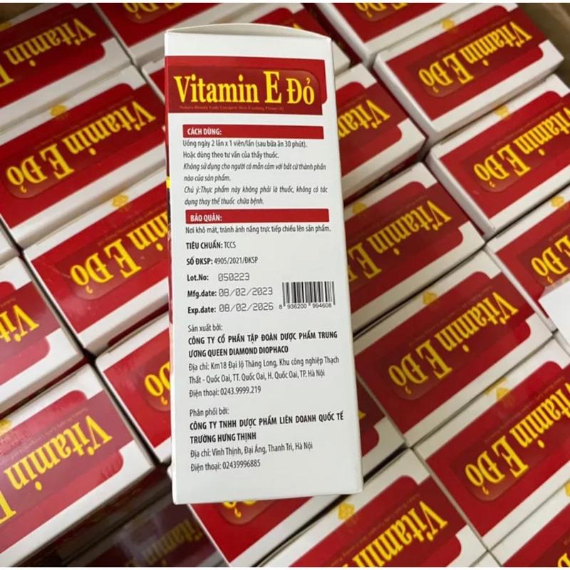 [COMBO 10 HỘP] Viên uống đẹ.p da vitamin E đỏ 2000IU. Hộp 30 viên. Hỗ trợ ch.ống lão hóa, gi.ảm thâm nám, cung cấp dưỡng chất giú.p sáng mịn da. tinhdau hoa anh thao 2