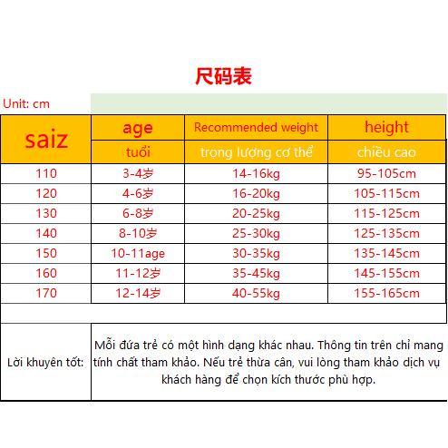 [Hàng Việt Nam] Bộ đồ bé gái 15-55kg quần áo trẻ em mỏng mùa hè 2023 quần áo chống nắng trẻ trung và lớn phong cách nước 3