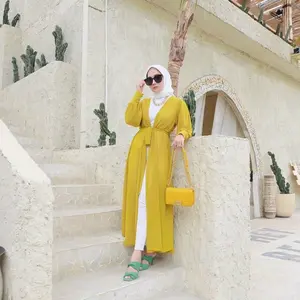 OUTER CARDI//CARDI BABYDOLL//LONG OUTER//LONG CARDY Ceruty Cardigan