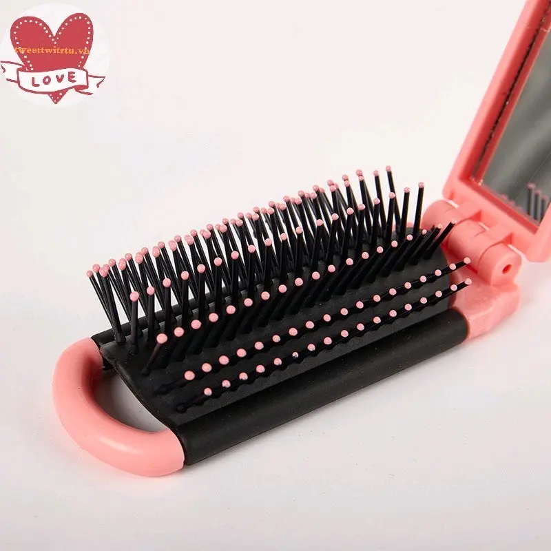 Lược chải tóc hình loopy, gương phía sau 1