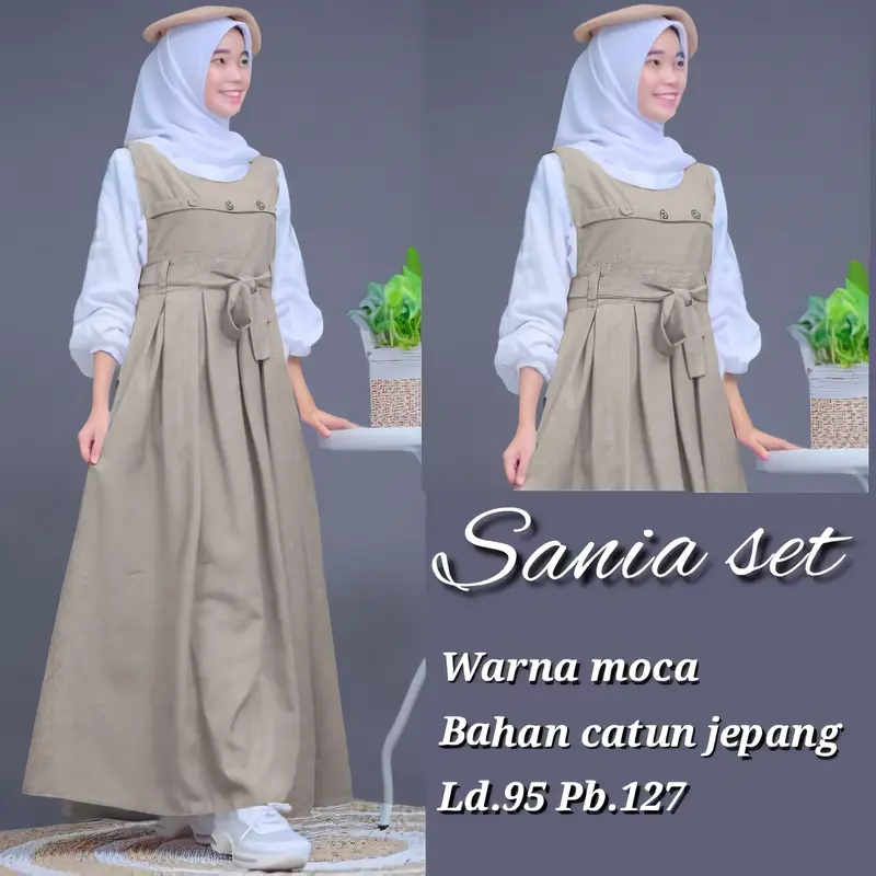 Malibary - Aluna Dress Gamis 2025 Pesta Mewah Wanita Bahan Lembut Remaja Dewasa Remaja Muslim Lebaran Kondangan Syari Maxi Simple 6