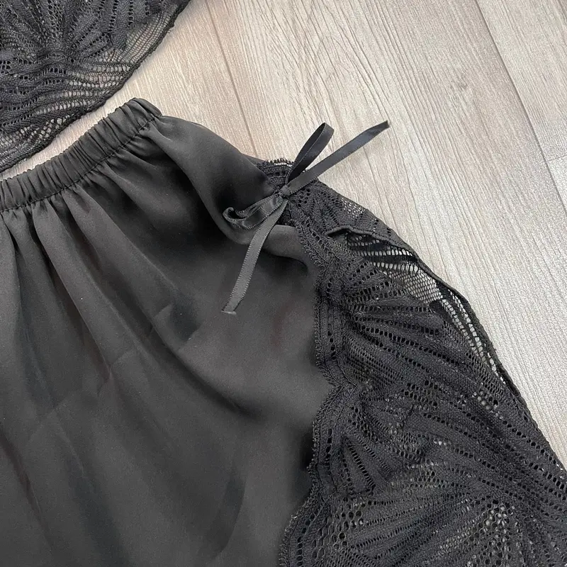 Đồ Ngủ Tk - Lụa Đen Nơ Xinh… 8