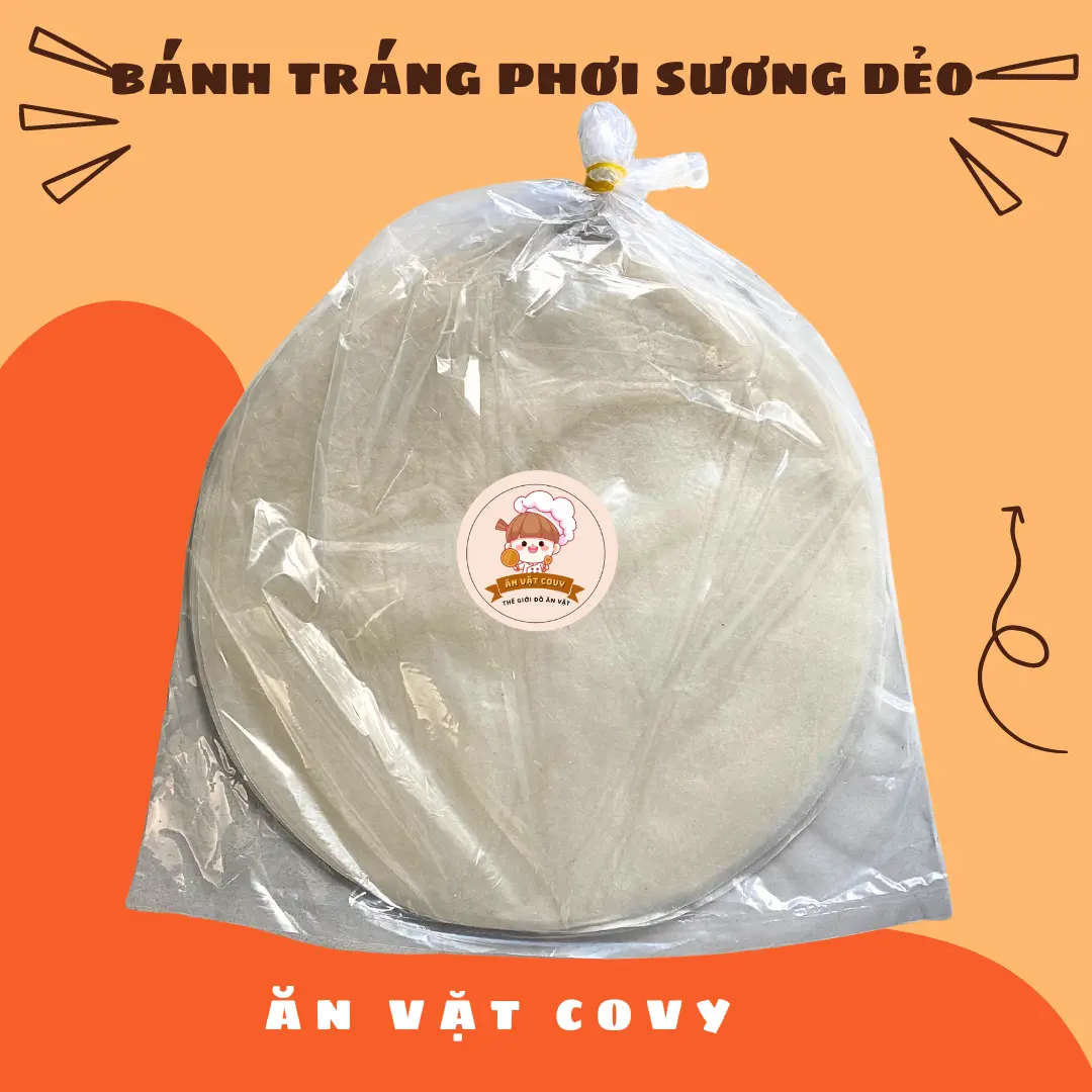 Bánh tráng phơi sương 150g - Mềm Dẻo Dễ Tách- Ăn vặt Cô Vy