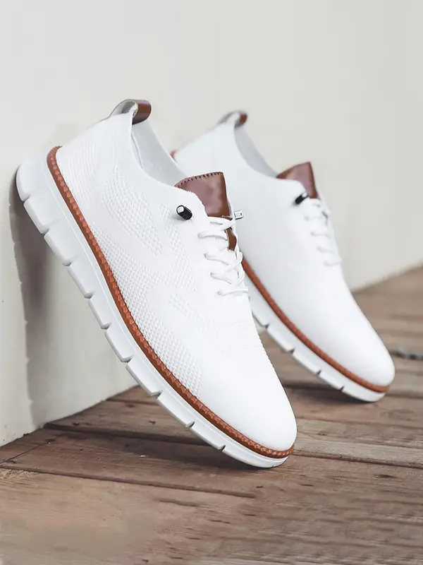 Men's Sporty Lace Up Low Top Sneakers, 1 Pair 2025 New Casual Comfortable Breathable Running Shoes for Men, Fashionable Workout Sneakers for Daily Wear, Athletic Shoes, Jogging Shoes 4