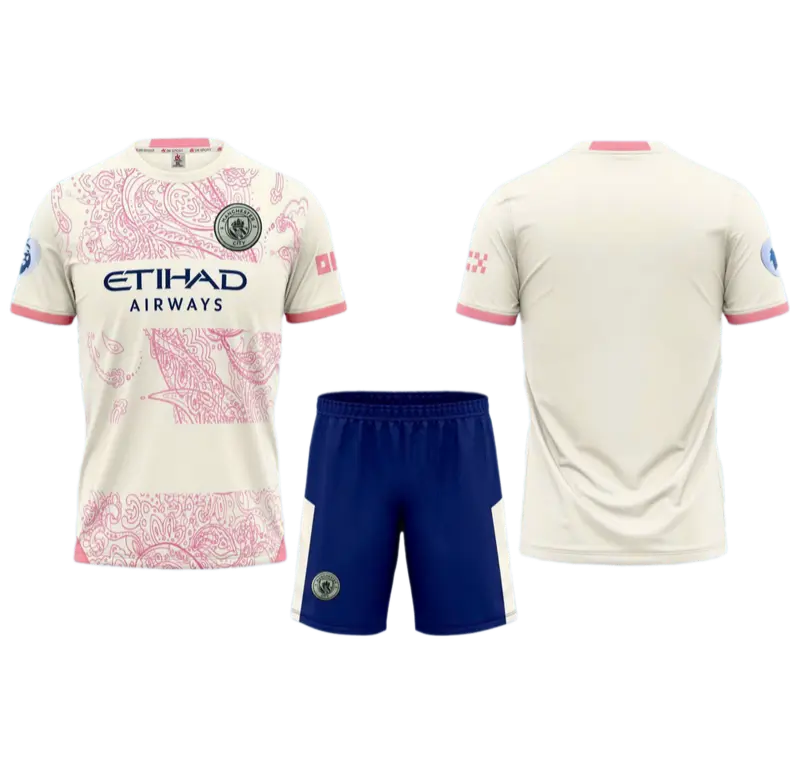 In Tên + Số  Bộ Quần Áo Thể Thao Đội Man city  2024, Vải Thun Lạnh Thể Thao Không Nhăn, Không Xù Lông, Logo Thêu Sport Top Sport Top Thoáng khí 3