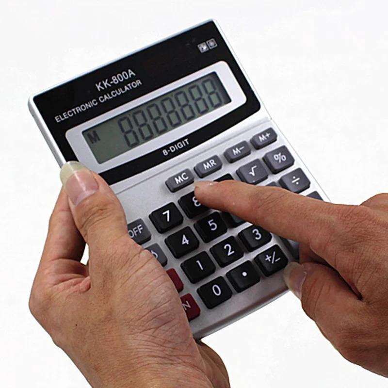 Product Introduction of Calculator KK-800A Metal Desktop  Large Font Wide Calculator 8 A Business Computer Office Supplies with Manufacturer Wholesale 21