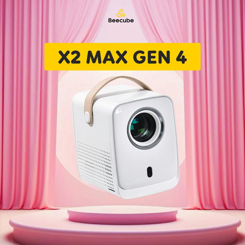 [Beecube KA] Máy Chiếu Mini Cao Cấp Beecube X2 Gen 4 - Full HD - Bảo Hành 1 Đổi 1 Trong 12 Tháng, Máy Chiếu Tích Hợp Âm Thanh Projector Xem Phim