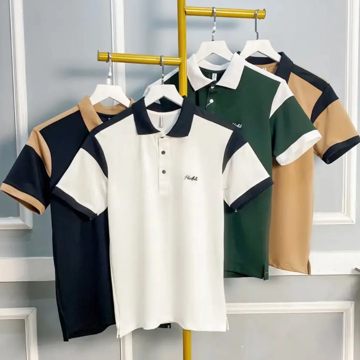 Áo polo nam nữ thêu hidoli