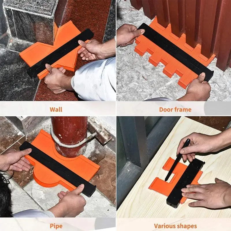 Contour Gauge, Multifunctional Woodworking Tool, Irregular Profile Measuring Tool, Template for Woodworking, Hardware 3