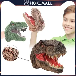 Mainan Anak: Hand Puppet Dinosaurus Tyrannosaurus / Mainan Tangan Dino / Mainan Kepala Dinosaurus