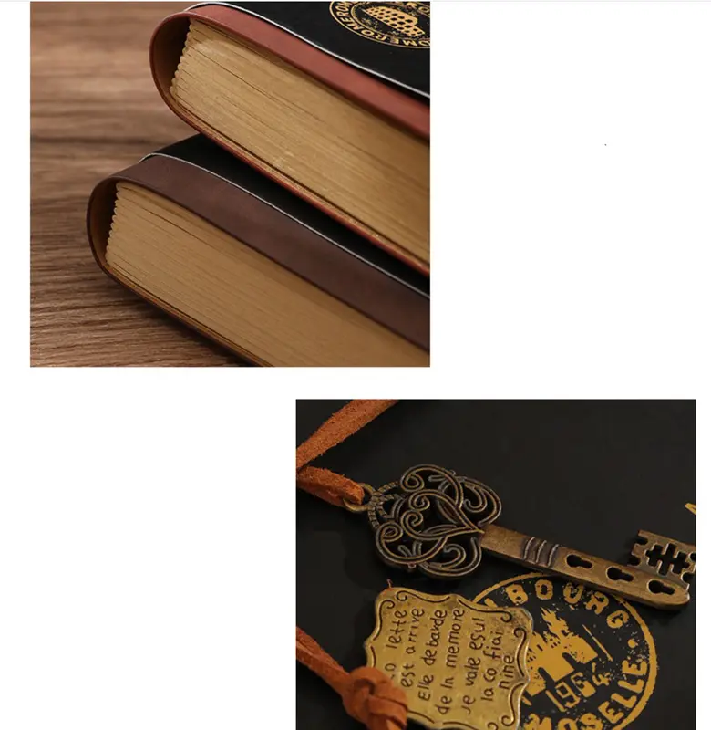 Sổ Tay Bìa Da - Nhật kí Bìa Mềm Phong Cách Vintage Giấy Kraft - Làm bullet journal 7