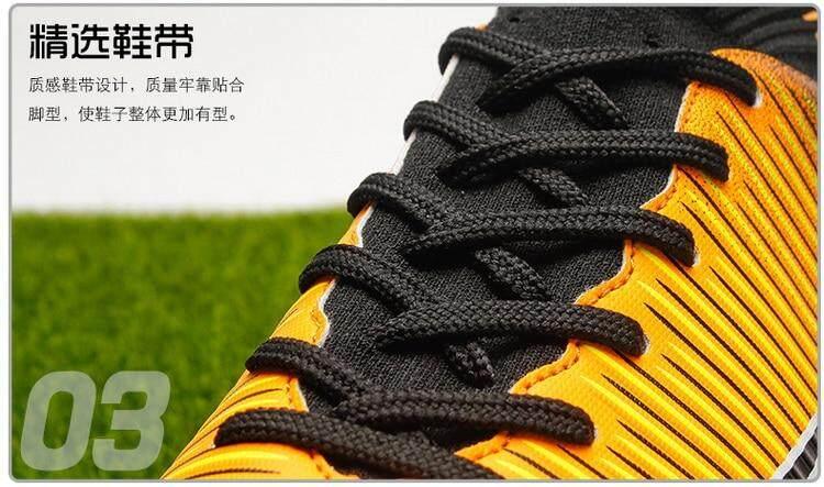 Product Introduction of Giày Futsal dành cho nam và nữ, giày bóng đá có gai dài đến mắt cá chân, giày cao cổ, giày thể thao trong nhà 29