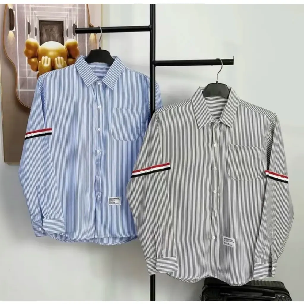 Áo sơ mi nam dài tay sọc caro phối loang chất vải nỉ CAO CẤP mẫu mới nhiều màu giá rẻ K_N LUXURY