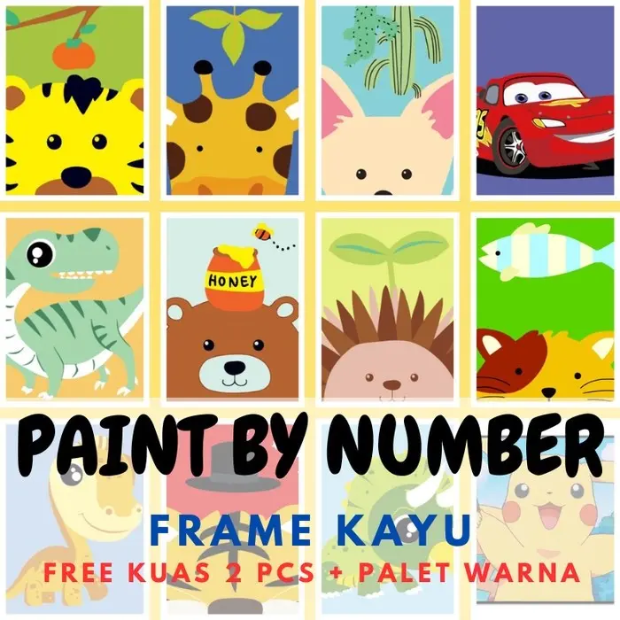 Paint By Number Kanvas Lukis Canvas DIY Painting ST0025 0