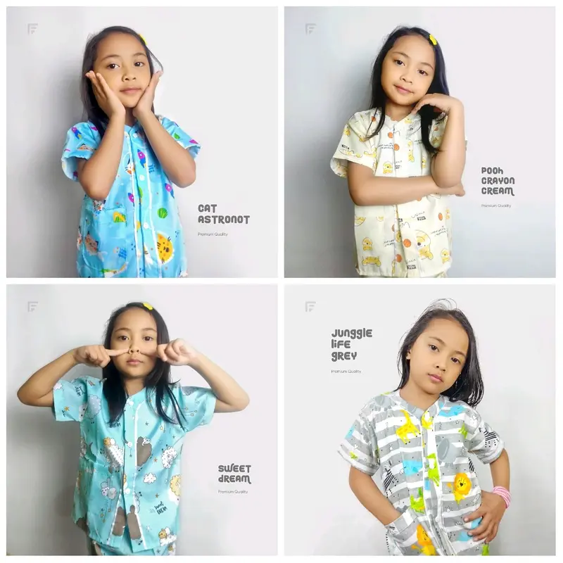 PIYAMA ANAK JUNIOR USIA 6-12 TAHUN 55 RIBU DAPAT 2 SET MOTIF COWOK Baju tidur Pakaian 4